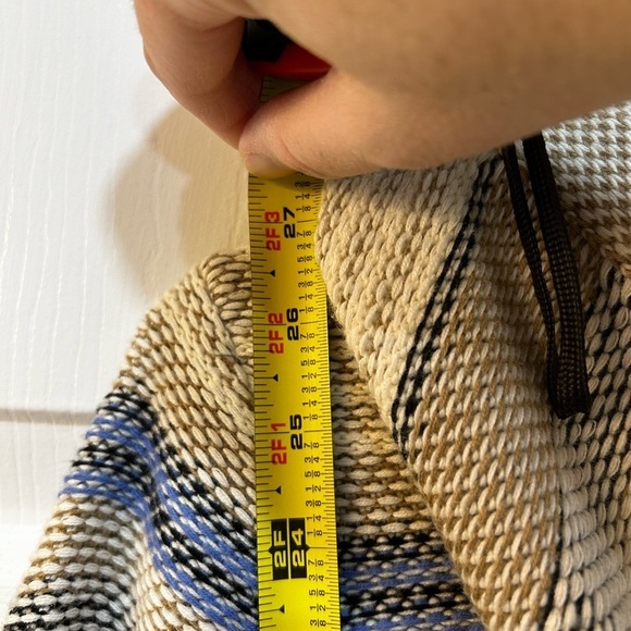 Anthropologie Sparrow Fiemme Hooded Cardigan Size S Textured Aztec Southwestern - Picture 7 of 9